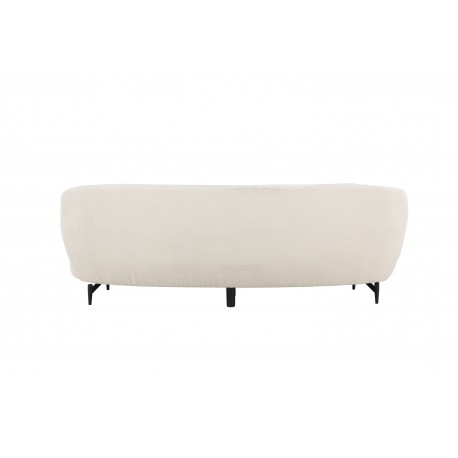 Luna 3 personers Sofa - Sort og Hvid