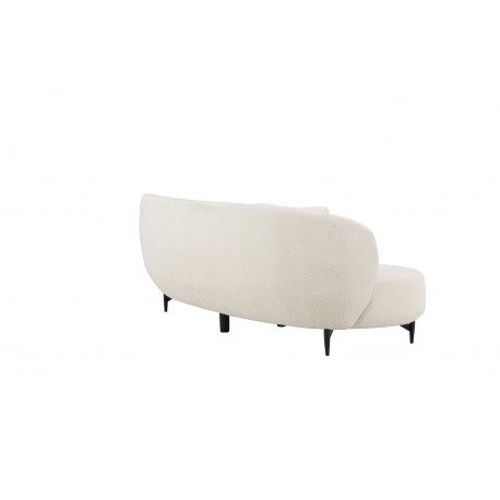 Luna 3 personers Sofa - Sort og Hvid