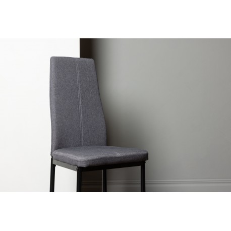 Petra Spisebordsstol - Sort og Mørkegrå