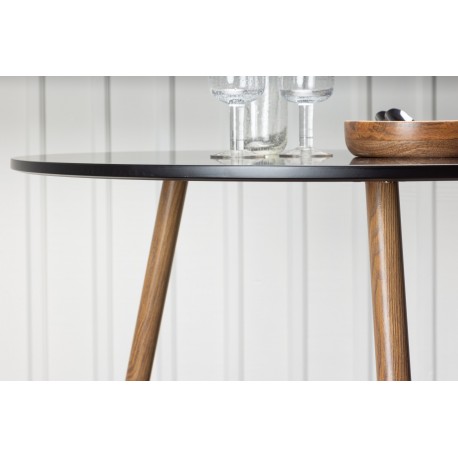 Polar Rundt spisebord - Sort og Natur