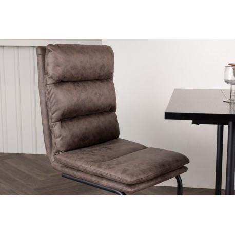 Zizo Spisebordsstol - Sort og Brun