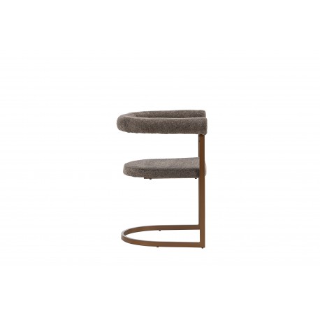 Morgen Spisebordsstol med armlæn - Brun