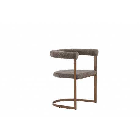 Morgen Spisebordsstol med armlæn - Brun