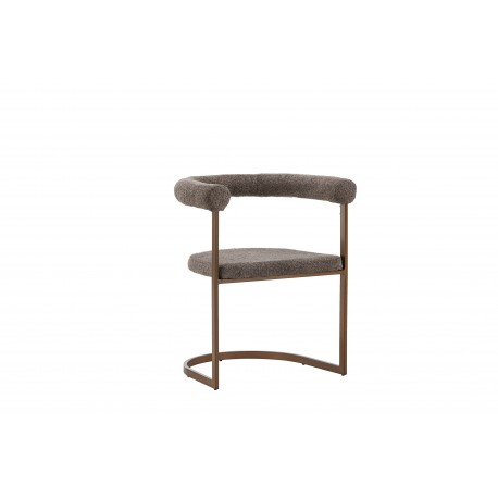 Morgen Spisebordsstol med armlæn - Brun