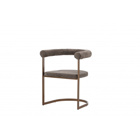 Morgen Spisebordsstol med armlæn - Brun