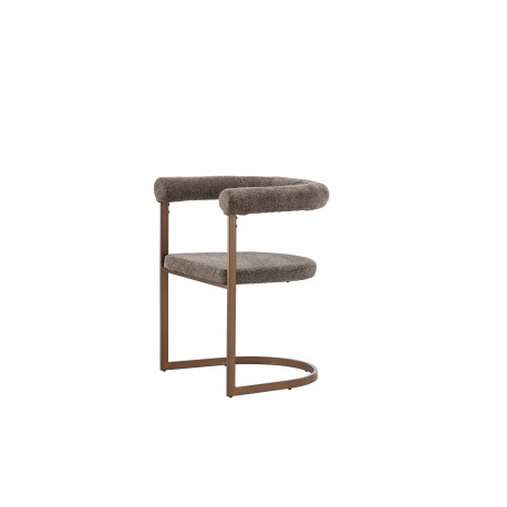 Morgen Spisebordsstol med armlæn - Brun