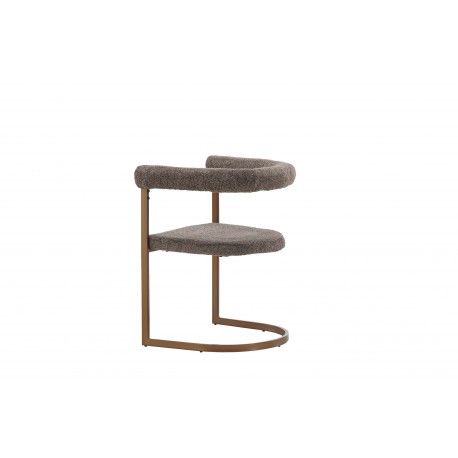 Morgen Spisebordsstol med armlæn - Brun