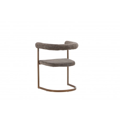 Morgen Spisebordsstol med armlæn - Brun