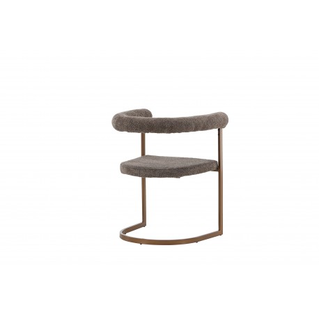 Morgen Spisebordsstol med armlæn - Brun