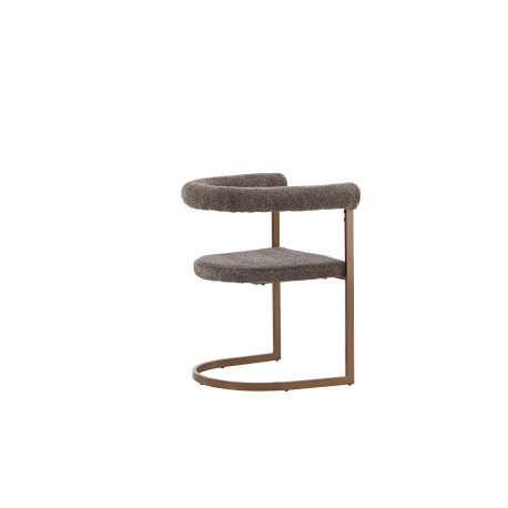 Morgen Spisebordsstol med armlæn - Brun