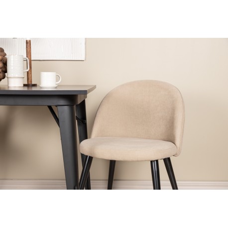 Tempe Spisebordssæt - Beige og Sort