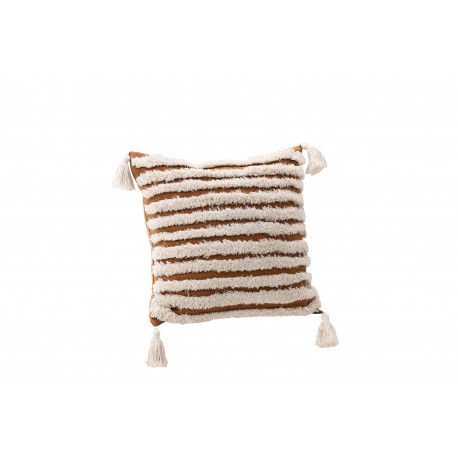 Elina Pudeovertræk - Brun og Hvid