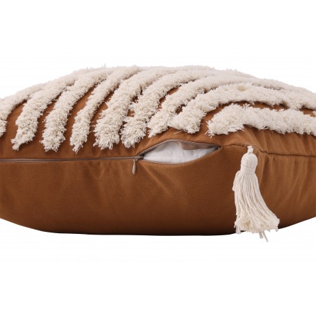 Elina Pudeovertræk - Brun og Hvid