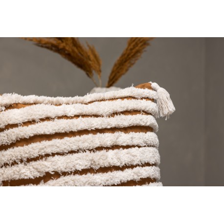 Elina Pudeovertræk - Brun og Hvid