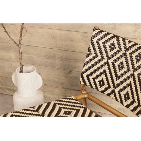 Calapan Lounge Stol - Beige,Sort,Brun