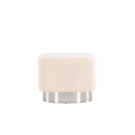 Newton Puff - Off White og Sølvgrå