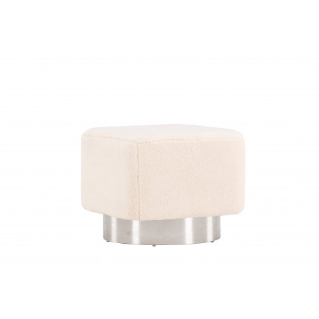 Newton Puff - Off White og Sølvgrå