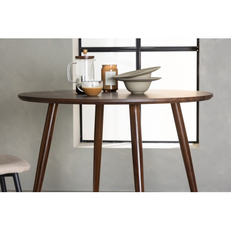 Sanford - 100x75 Rundt spisebord - Mørkebrun