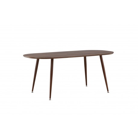 Sanford - 180*90*75 Ovalt spisebord - Mørkebrun