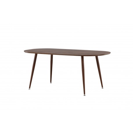 Sanford - 180*90*75 Ovalt spisebord - Mørkebrun