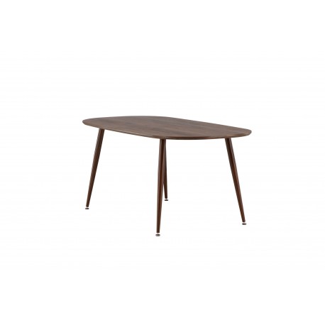 Sanford - 180*90*75 Ovalt spisebord - Mørkebrun