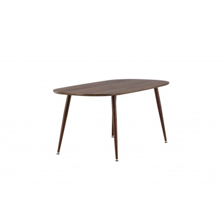 Sanford - 180*90*75 Ovalt spisebord - Mørkebrun