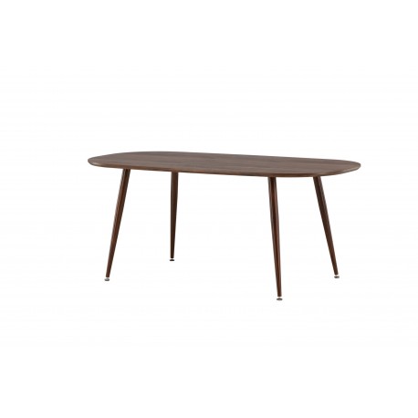 Sanford - 180*90*75 Ovalt spisebord - Mørkebrun