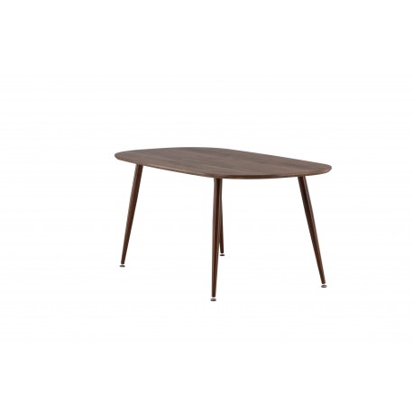 Sanford - 180*90*75 Ovalt spisebord - Mørkebrun