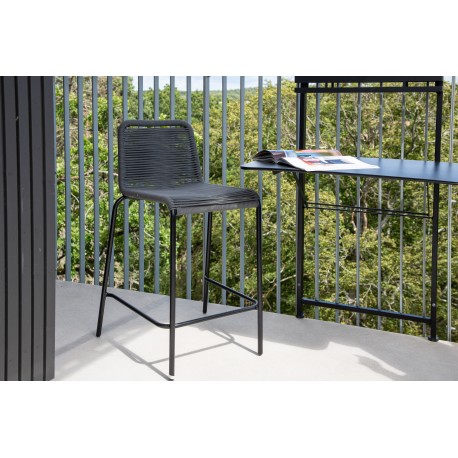Lindos Barstol - Sort,Mørkegrå