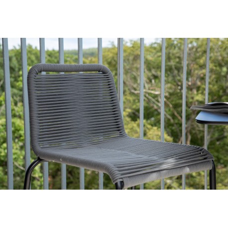 Lindos Barstol - Sort,Mørkegrå