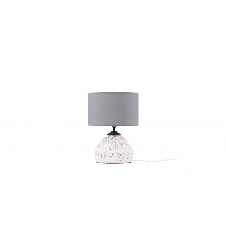 Sisteron Bordlampe - Mørkegrå og Hvid