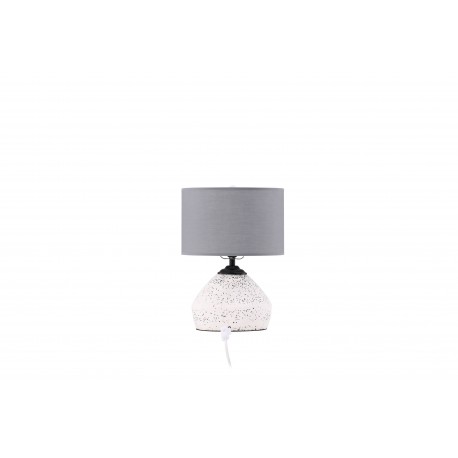 Sisteron Bordlampe - Mørkegrå og Hvid