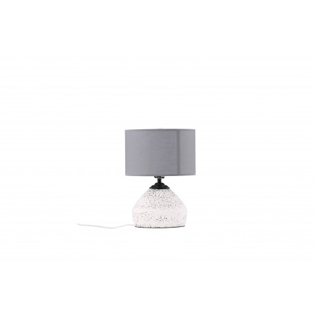 Sisteron Bordlampe - Mørkegrå og Hvid
