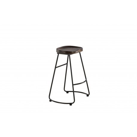 Ozark Barstol - Sort og Mørk Valnød