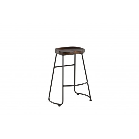 Ozark Barstol - Sort og Mørk Valnød