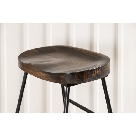 Ozark Barstol - Sort og Mørk Valnød