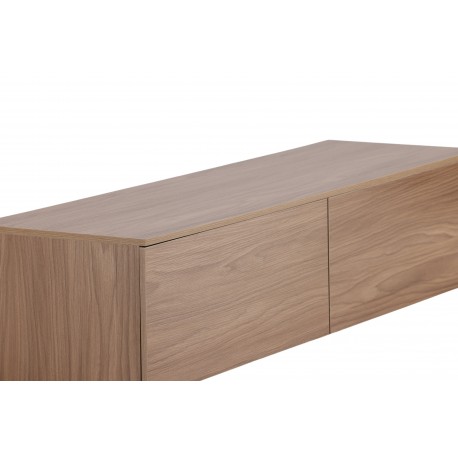 Frihamn væghængt TV bord 160x45 - Valnød
