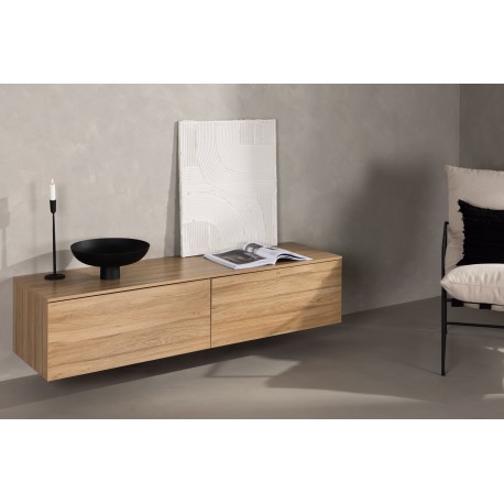 Frihamn væghængt TV bord 160 x 45 - Natur