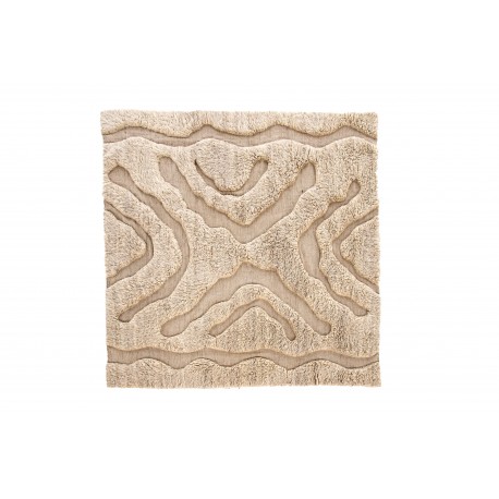 Trondheim x Josefin Lustig Tæppe - Beige og Hvid