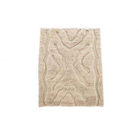 Trondheim x Josefin Lustig Tæppe - Beige og Hvid