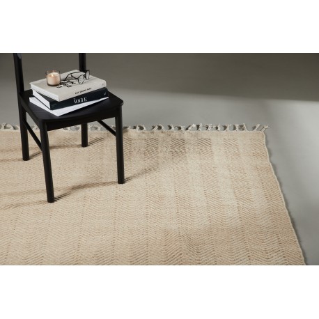 Loke Tæppe 252 x 350 - Beige og Hvid