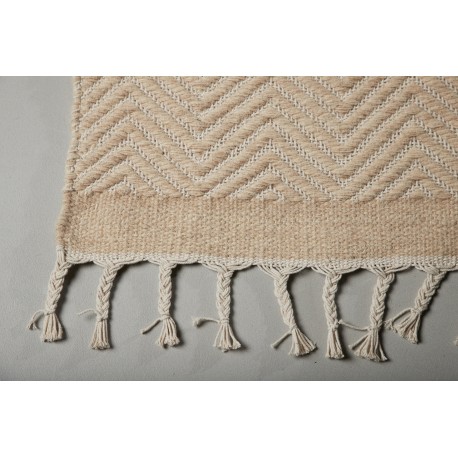 Loke Tæppe 252 x 350 - Beige og Hvid