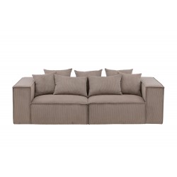 Gillholmen 3 personers Sofa - Brun Fløjl