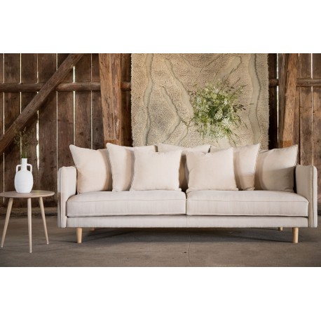 Segelskaren 3 personers Sofa - Beige Stof