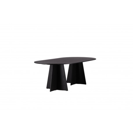 Bootcut Oval Ovalt spisebord - Sort