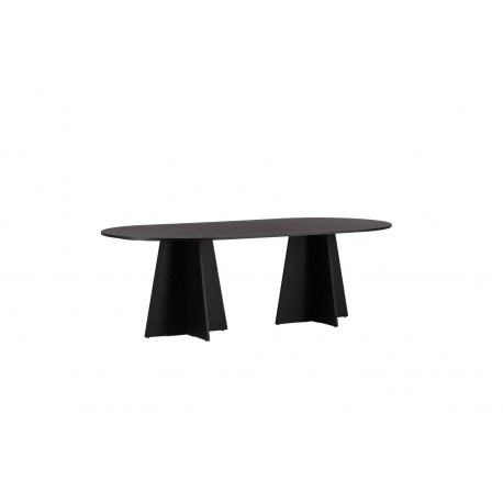 Bootcut Oval Ovalt spisebord - Sort