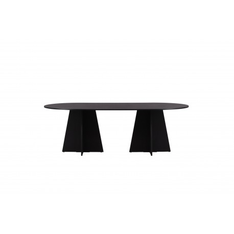 Bootcut Oval Ovalt spisebord - Sort