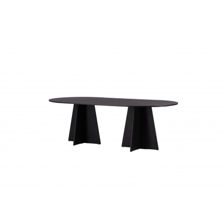 Bootcut Oval Ovalt spisebord - Sort