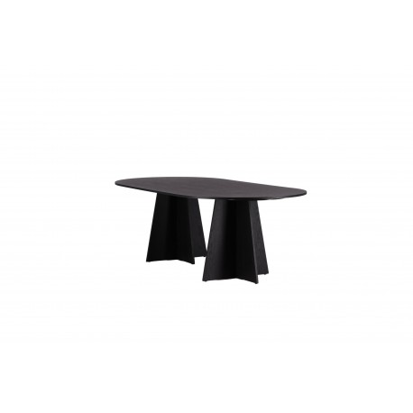 Bootcut Oval Ovalt spisebord - Sort