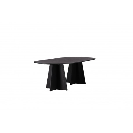 Bootcut Oval Ovalt spisebord - Sort